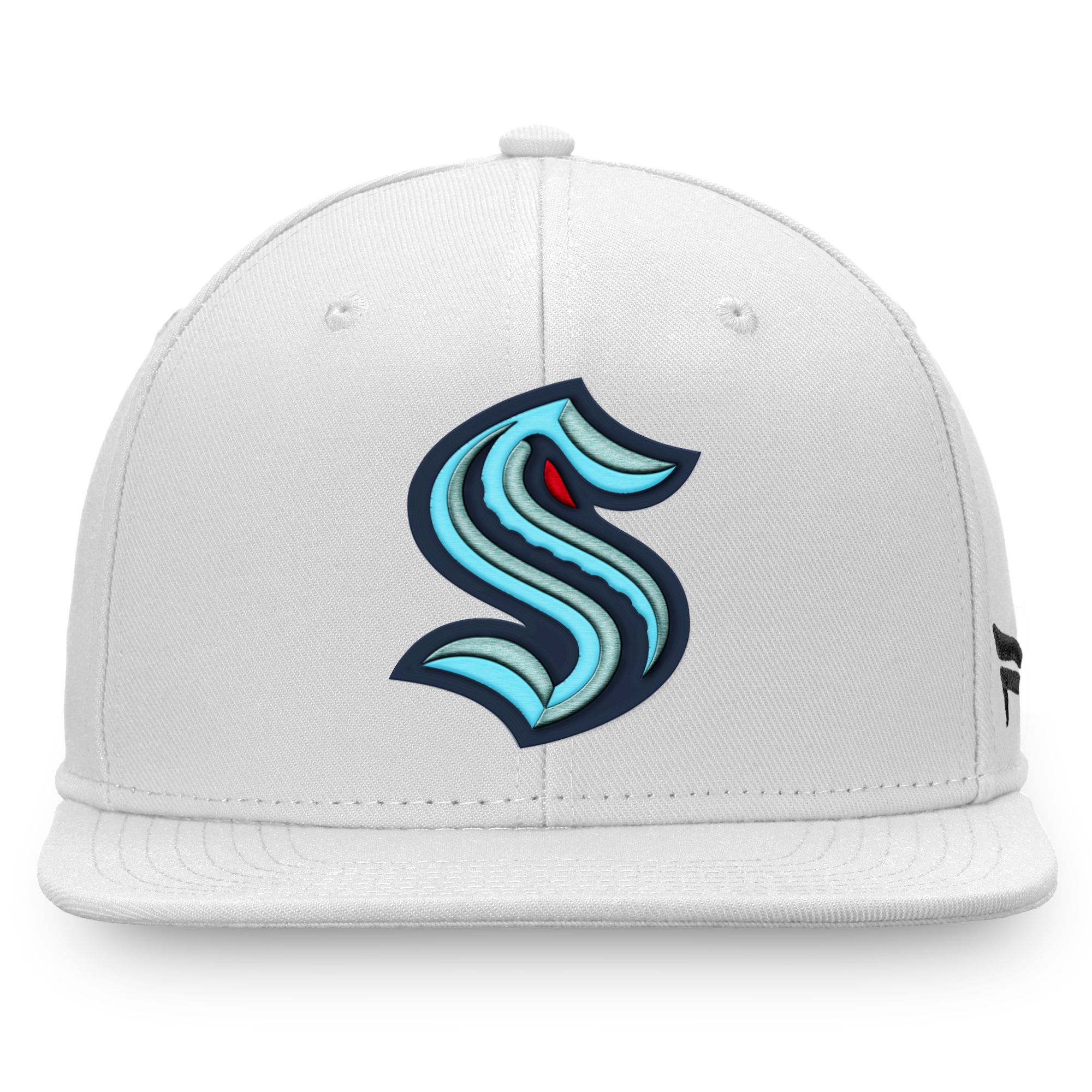 NHL Men's Seattle Kraken Core Logo White Adjustable Hat product image