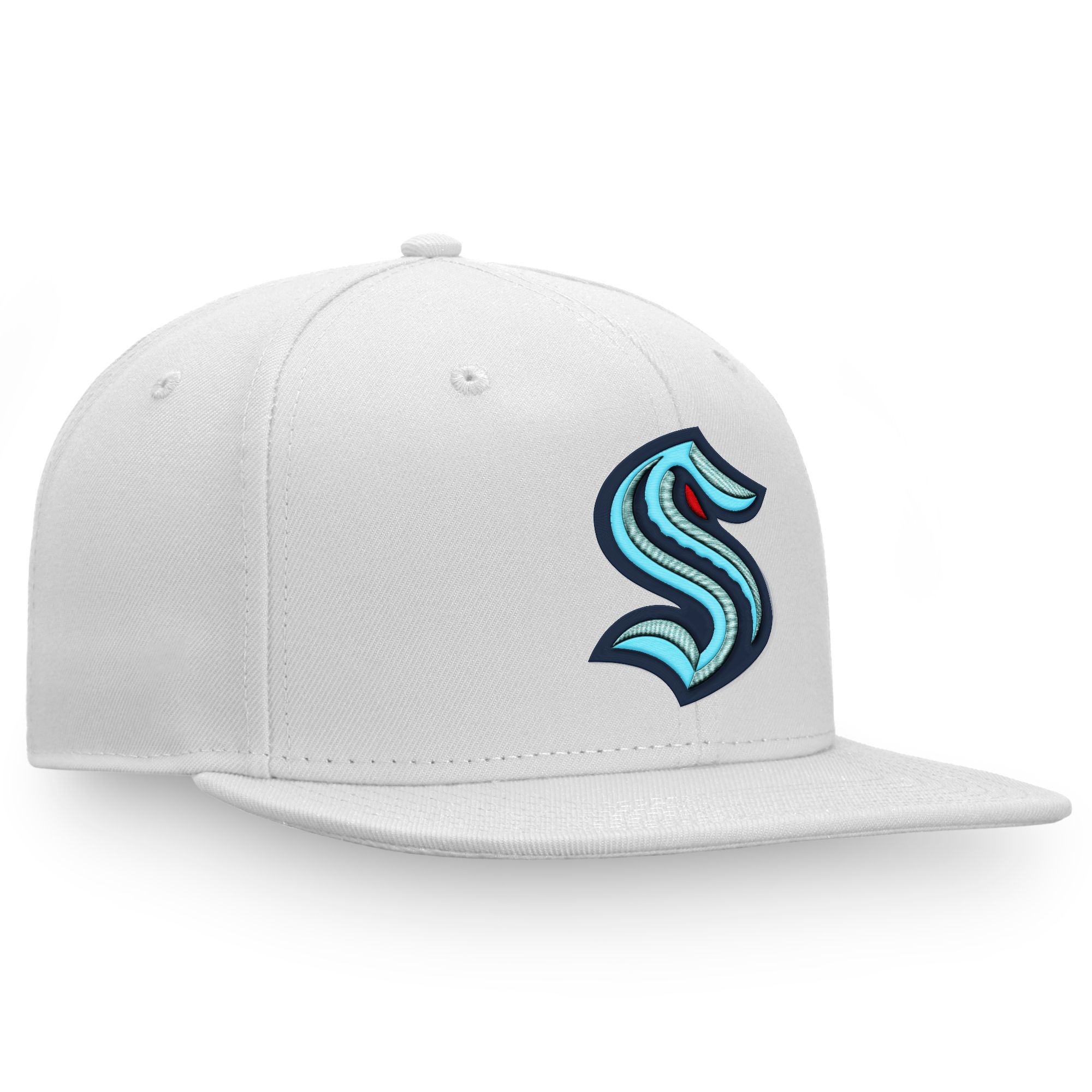NHL Men's Seattle Kraken Core Logo White Adjustable Hat product image