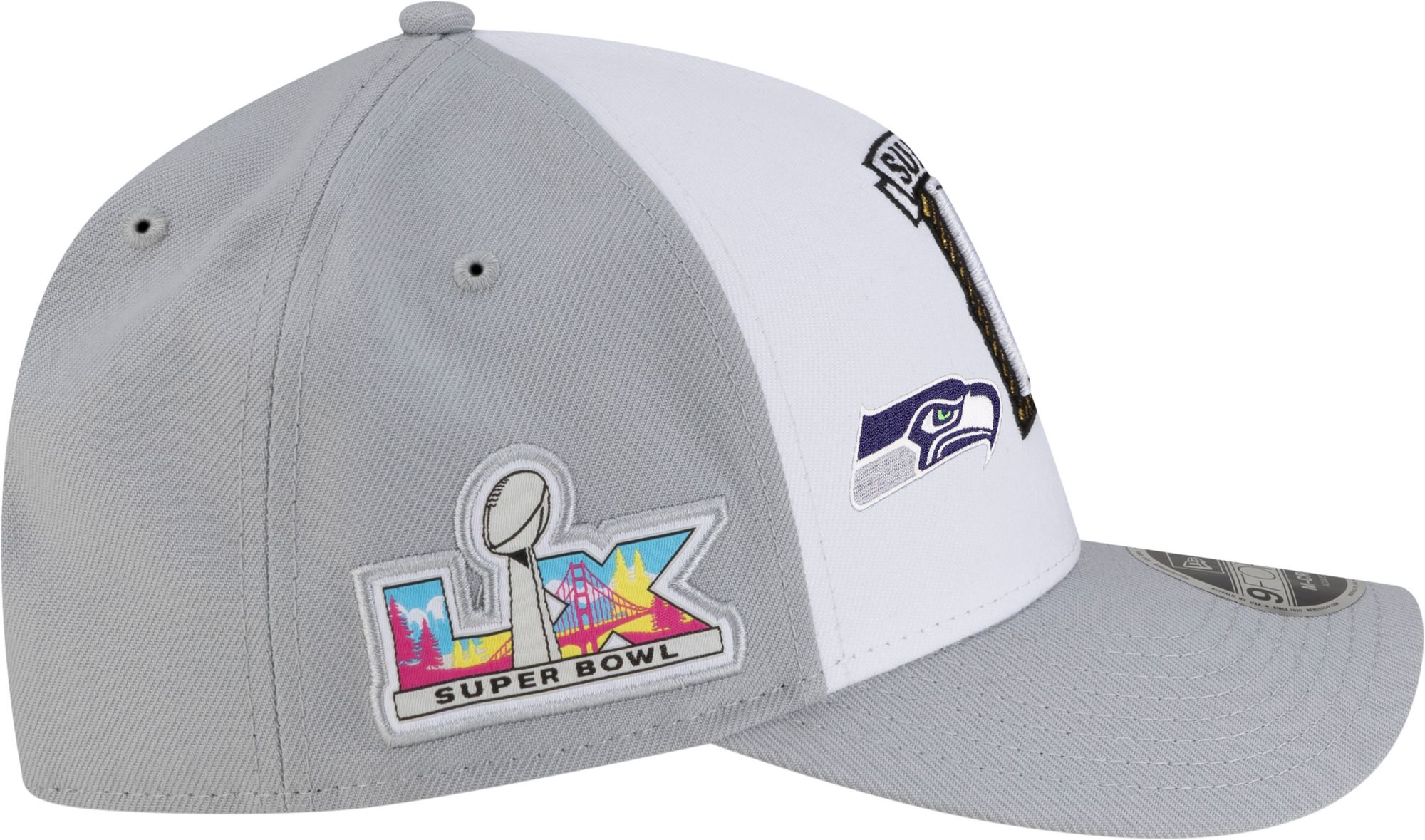 New Era Adult 2025-26 Super Bowl LX Bound Seattle Seahawks Vs. New England Patriots Dueling Helmets 9Forty Adjustable Hat product image