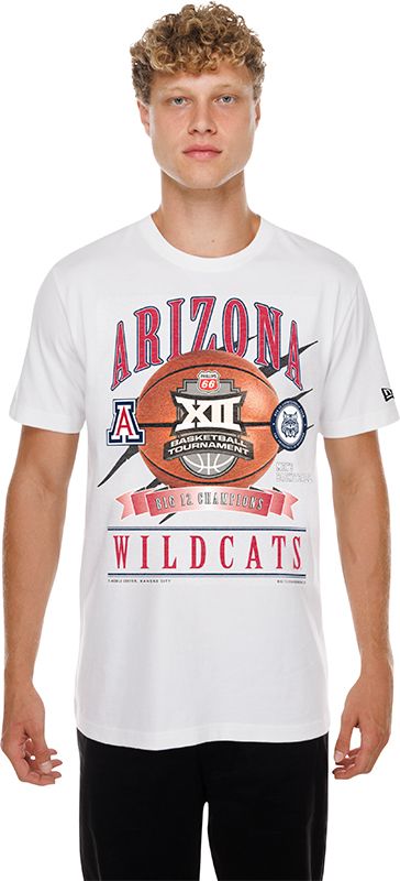 New Era Adult 2026 Men's Basketball Big 12 Conference Champs Arizona Wildcats Locker Room T-Shirt product image