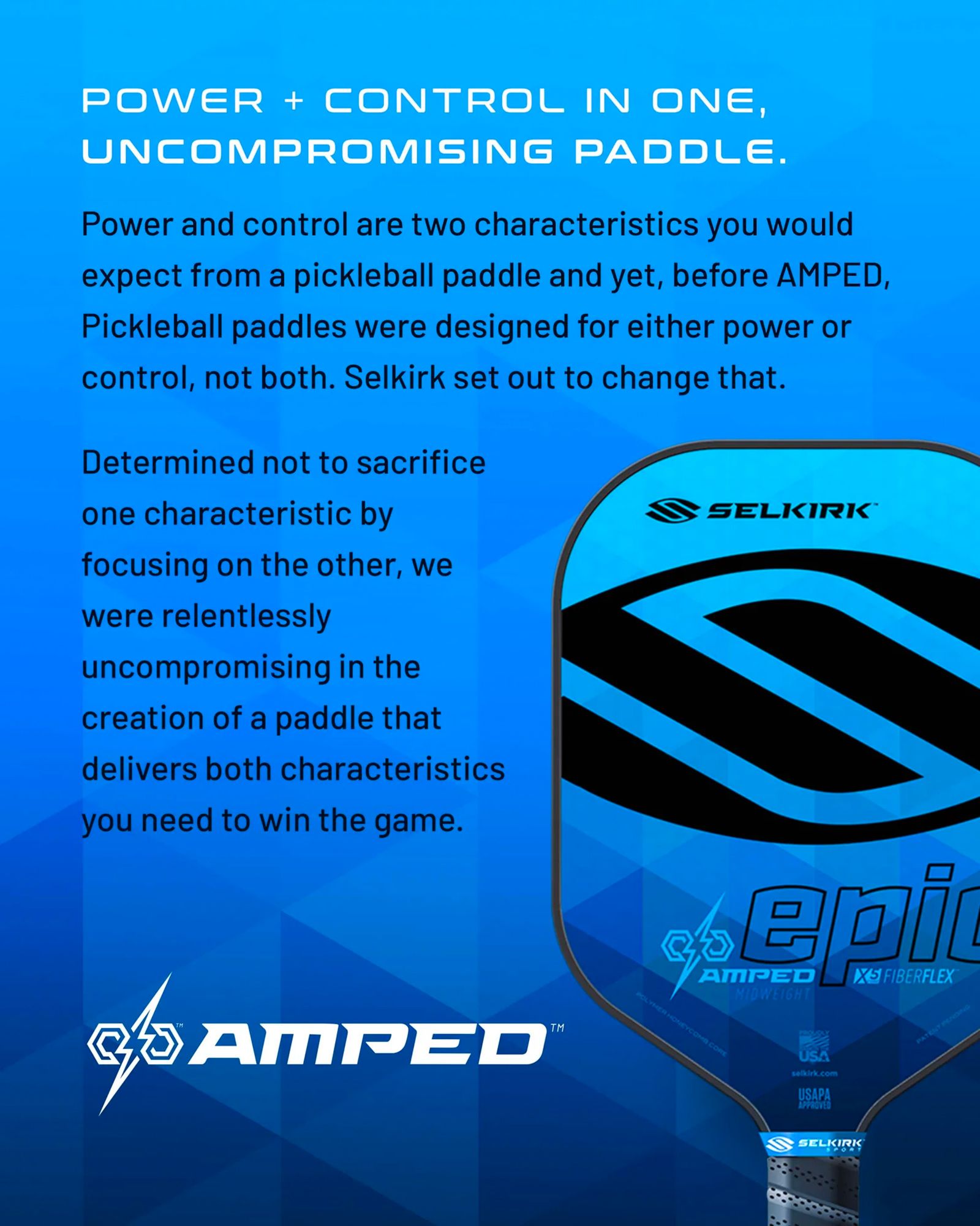 Selkirk AMPED 2021 Epic Lightweight Pickleball Paddle product image