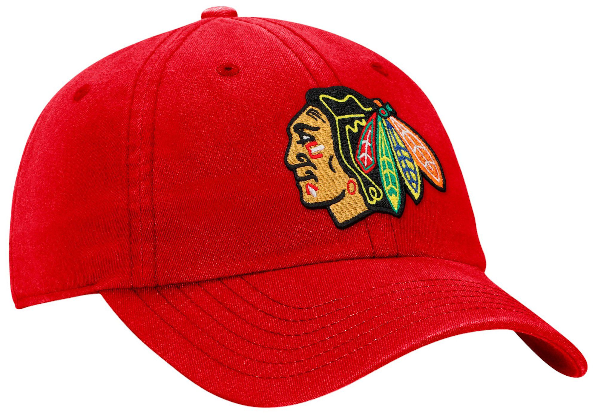 NHL Adult Chicago Blackhawks Core Unstructured Red Adjustable Hat product image