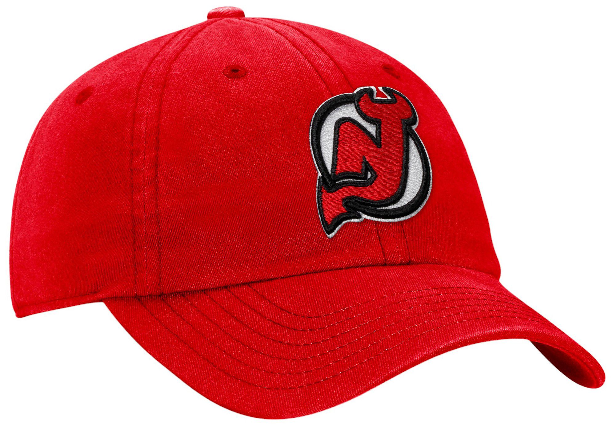 NHL Adult New Jersey Devils Core Unstructured Red Adjustable Hat product image