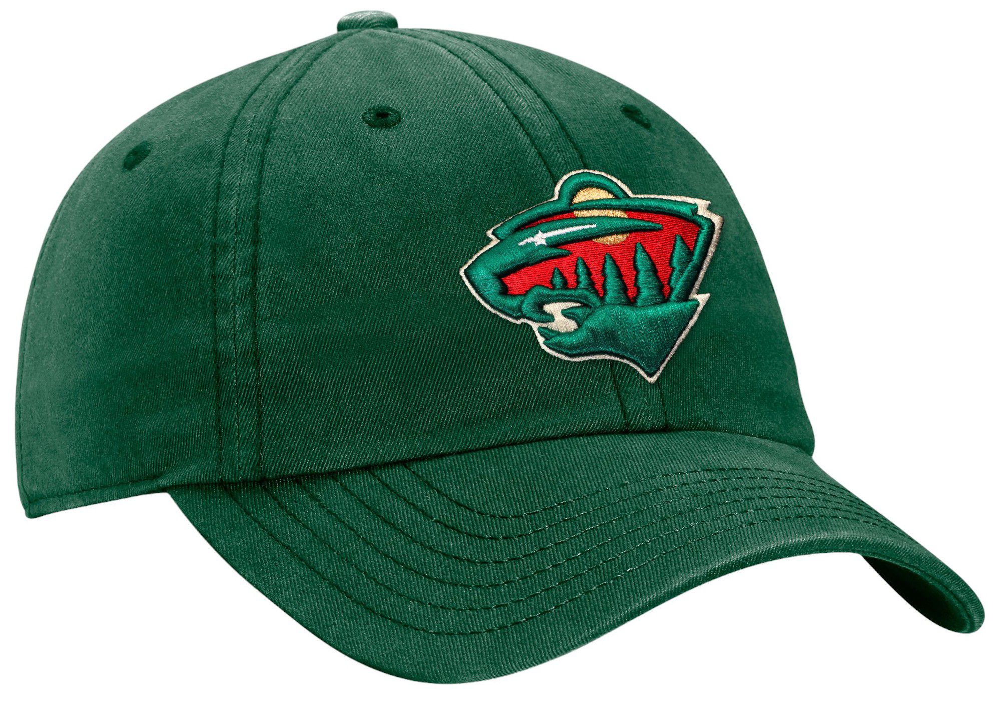 NHL Adult Minnesota Wild Core Unstructured Green Adjustable Hat product image