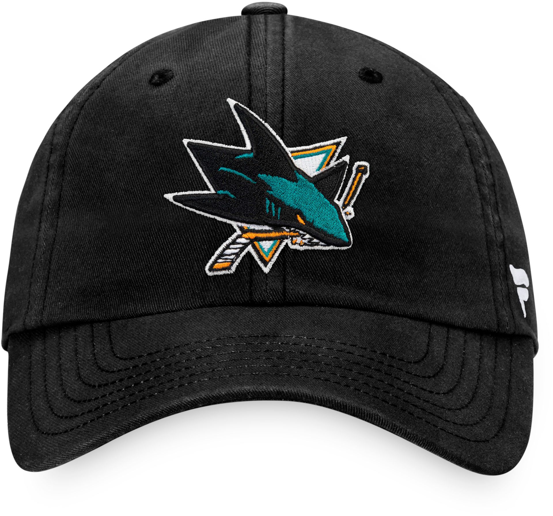 NHL Adult San Jose Sharks Core Unstructured Black Adjustable Hat product image
