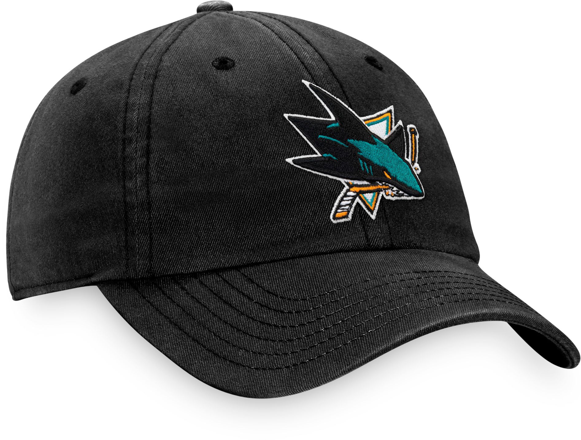 NHL Adult San Jose Sharks Core Unstructured Black Adjustable Hat product image