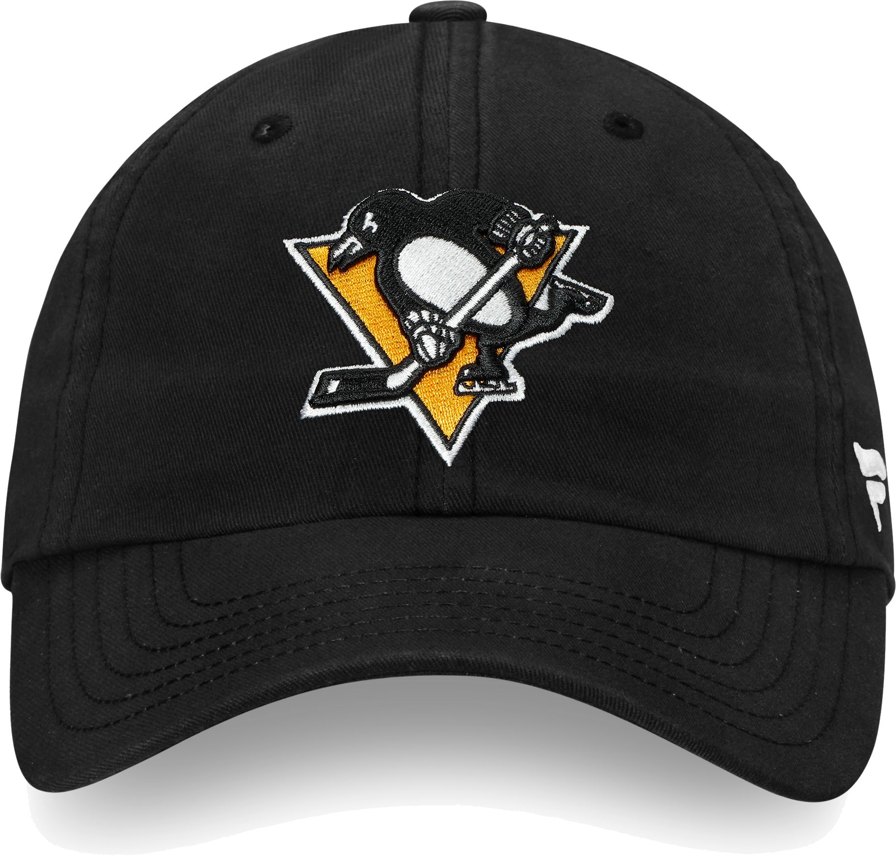 NHL Adult Pittsburgh Penguins Primary Logo Black Adjustable Hat product image