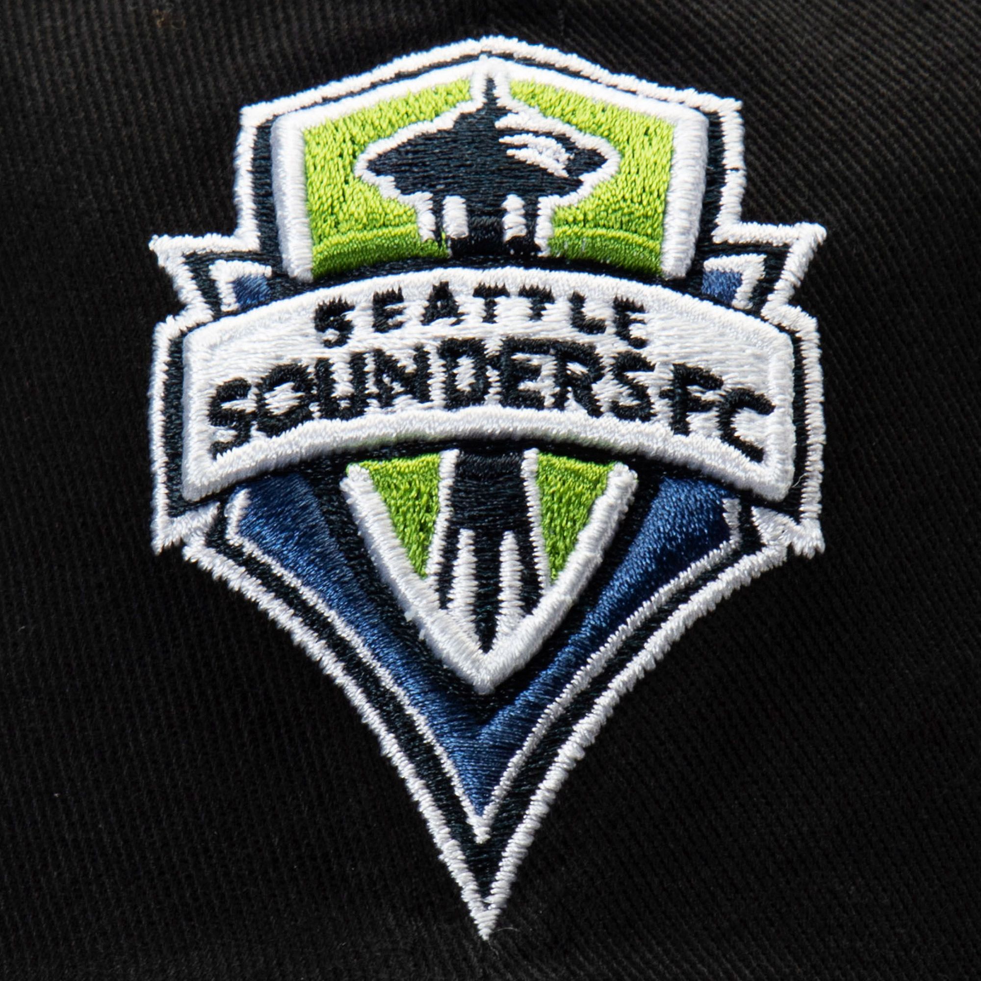 NHL Adult Seattle Sounders Logo Black Adjustable Hat product image