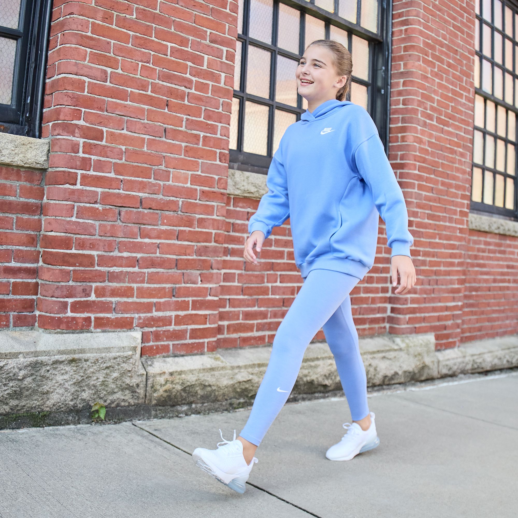 Nike Girls' Sportswear Oversized Club Fleece Pullover Hoodie product image