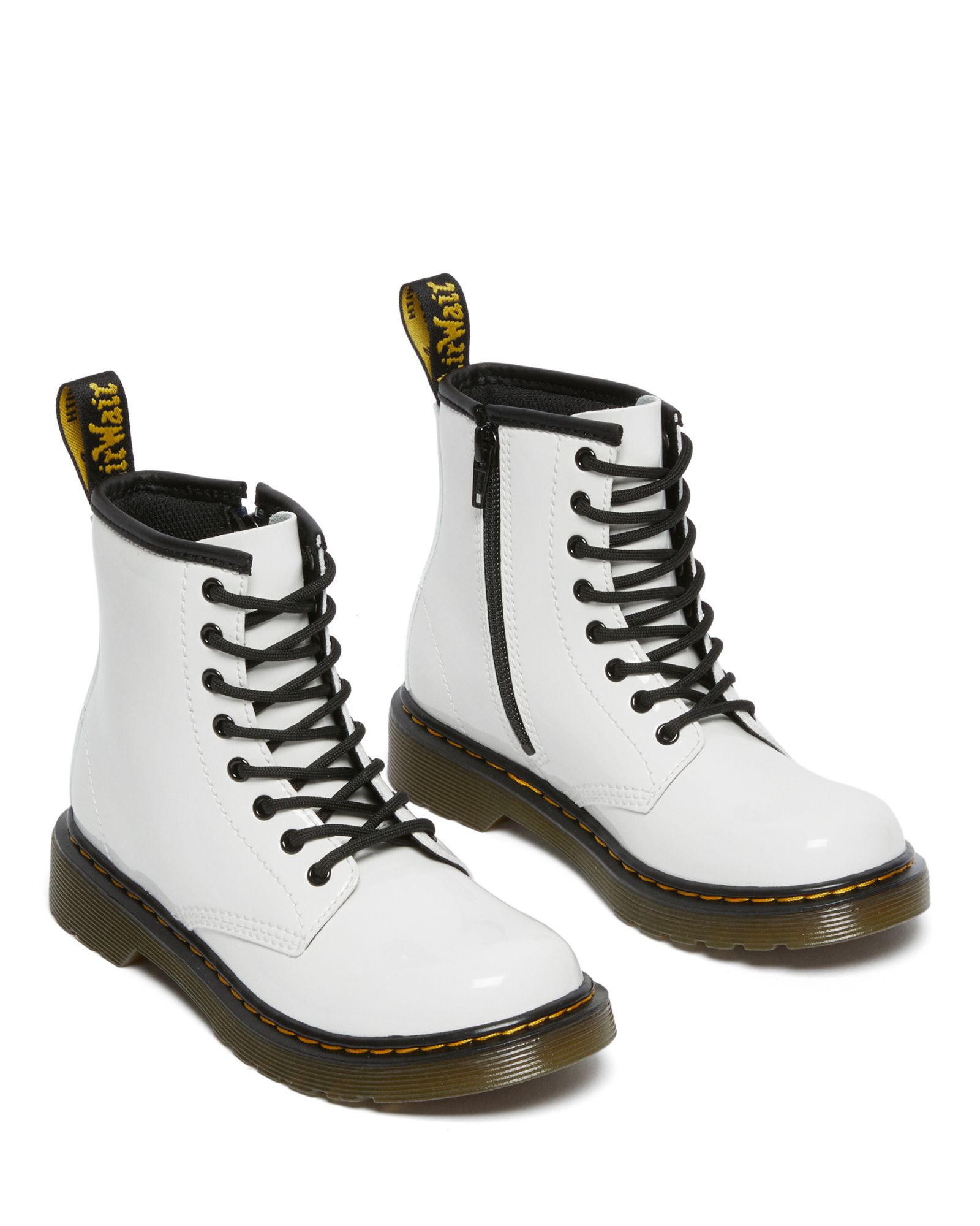 Dr. Martens Kids' 1460 Patent Leather Lamper Lace Up Boots