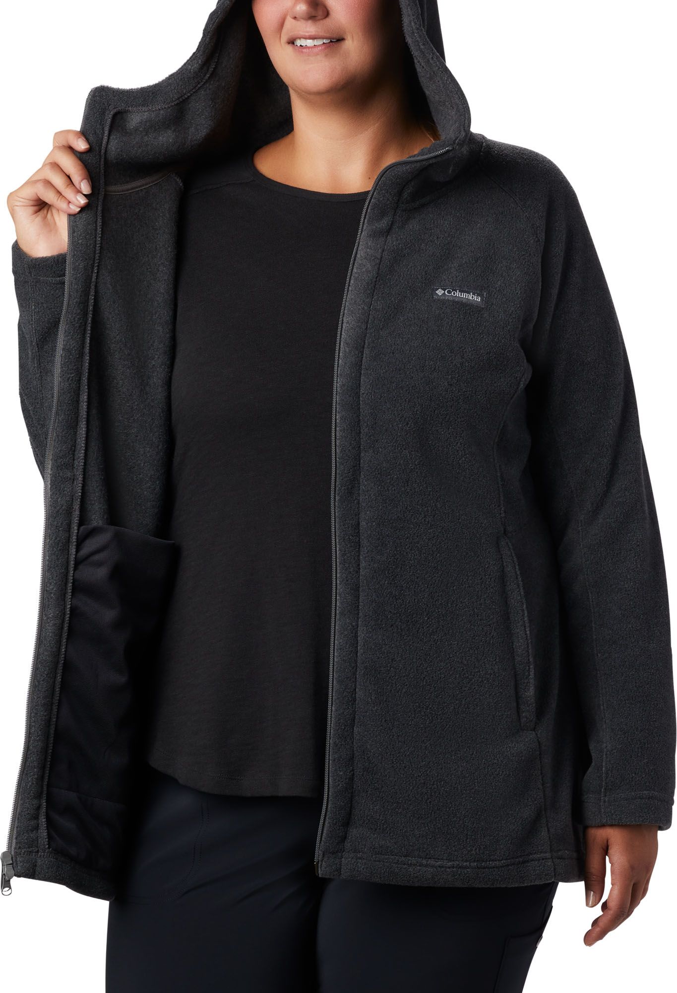 columbia benton springs long hoodie plus size