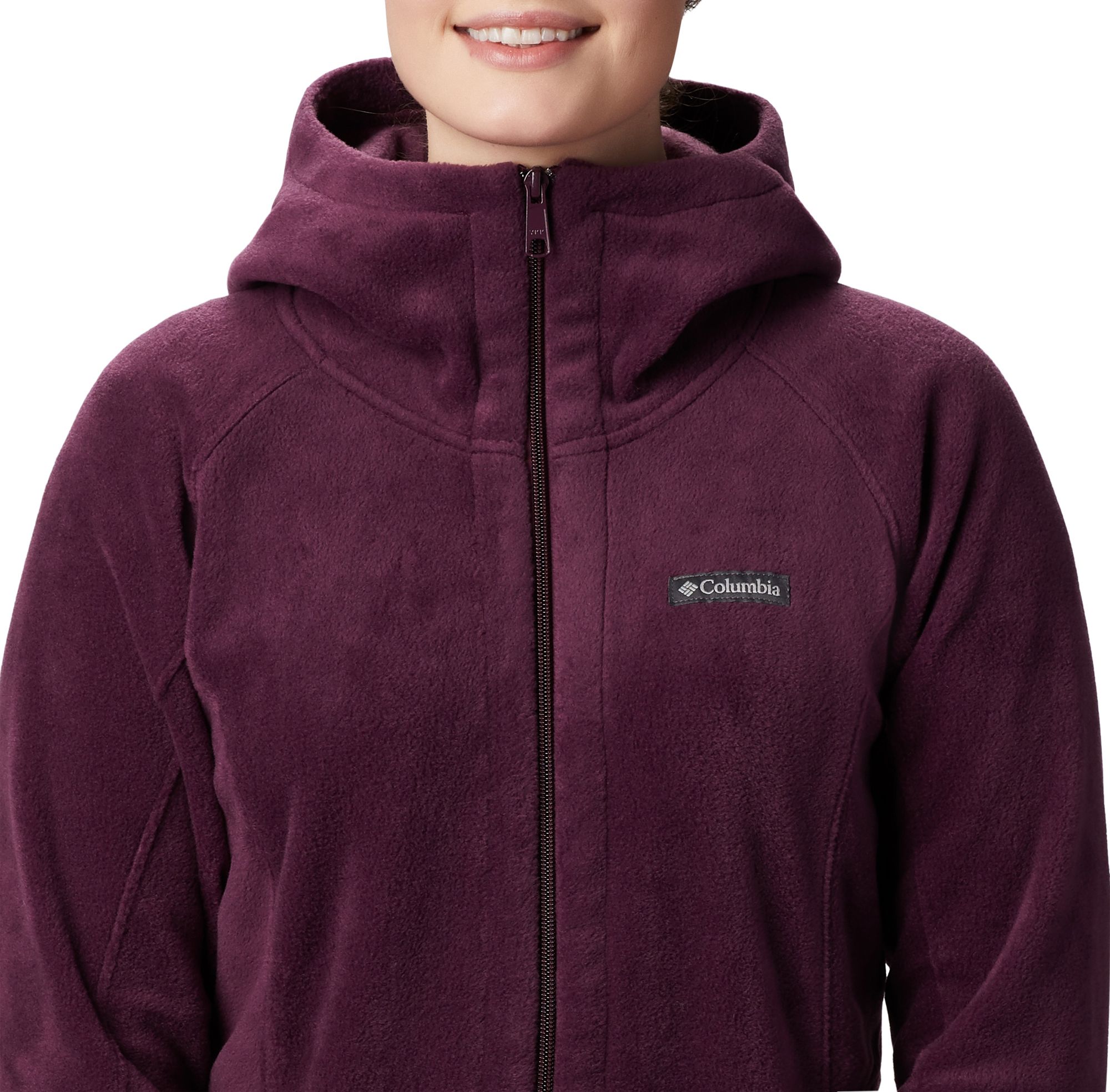 columbia plus size benton springs hooded fleece jacket