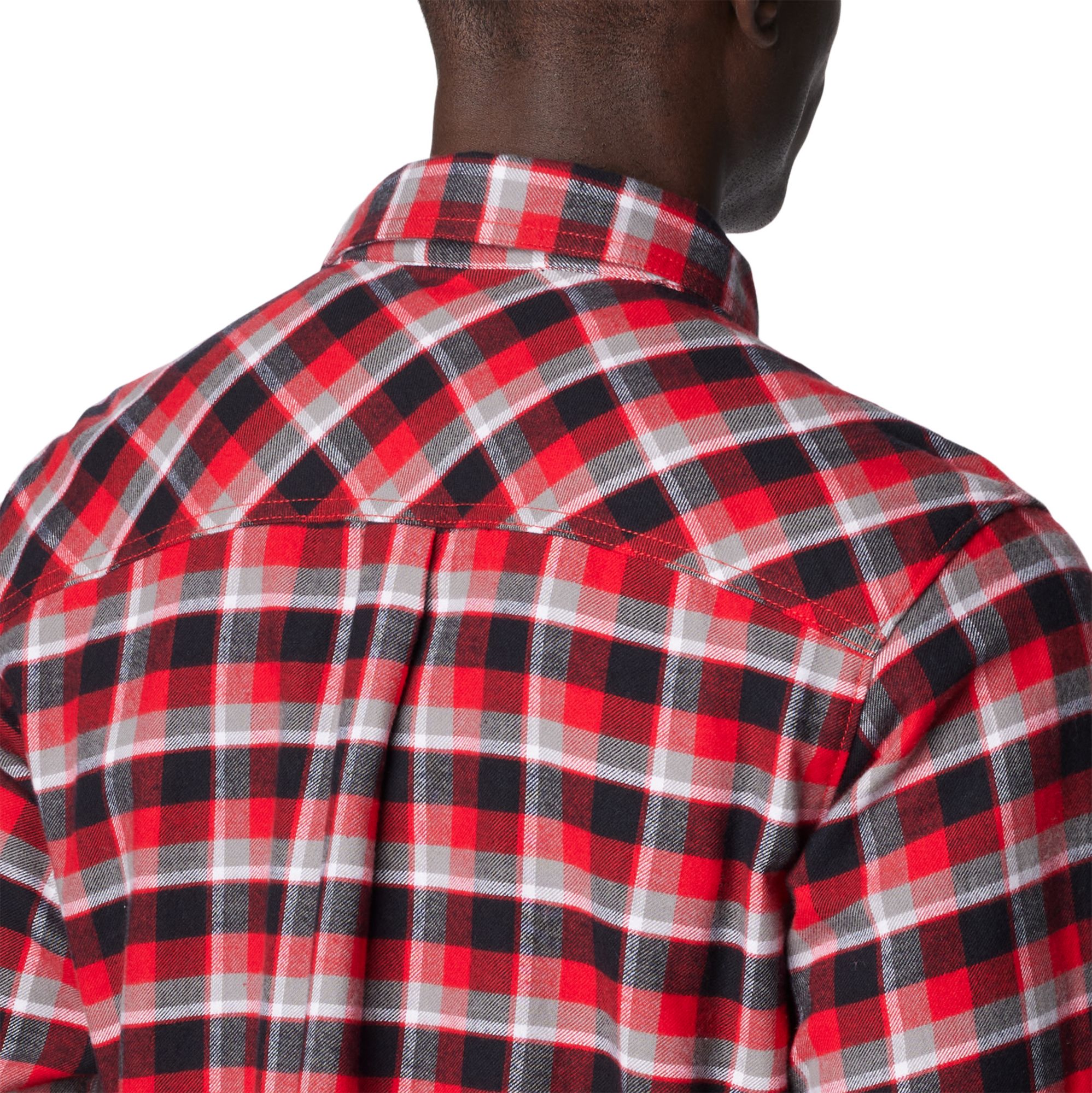 Columbia Men's Georgia Bulldogs Red Plaid Flare Gun Flannel Button Down Long Sleeve Shirt product image