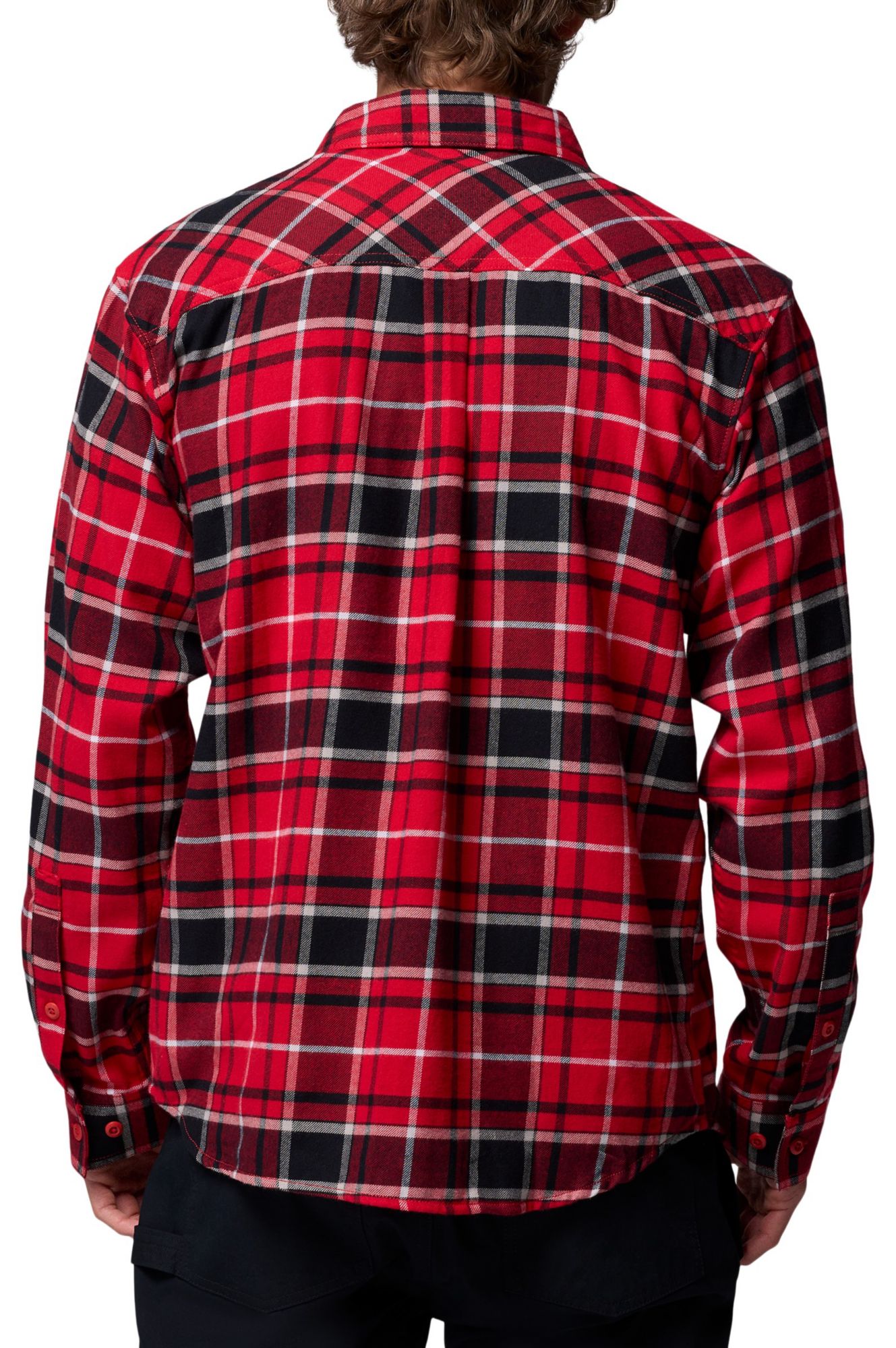 Columbia Men's Ohio State Buckeyes Red Flare Gun Flannel Long Sleeve Shirt product image
