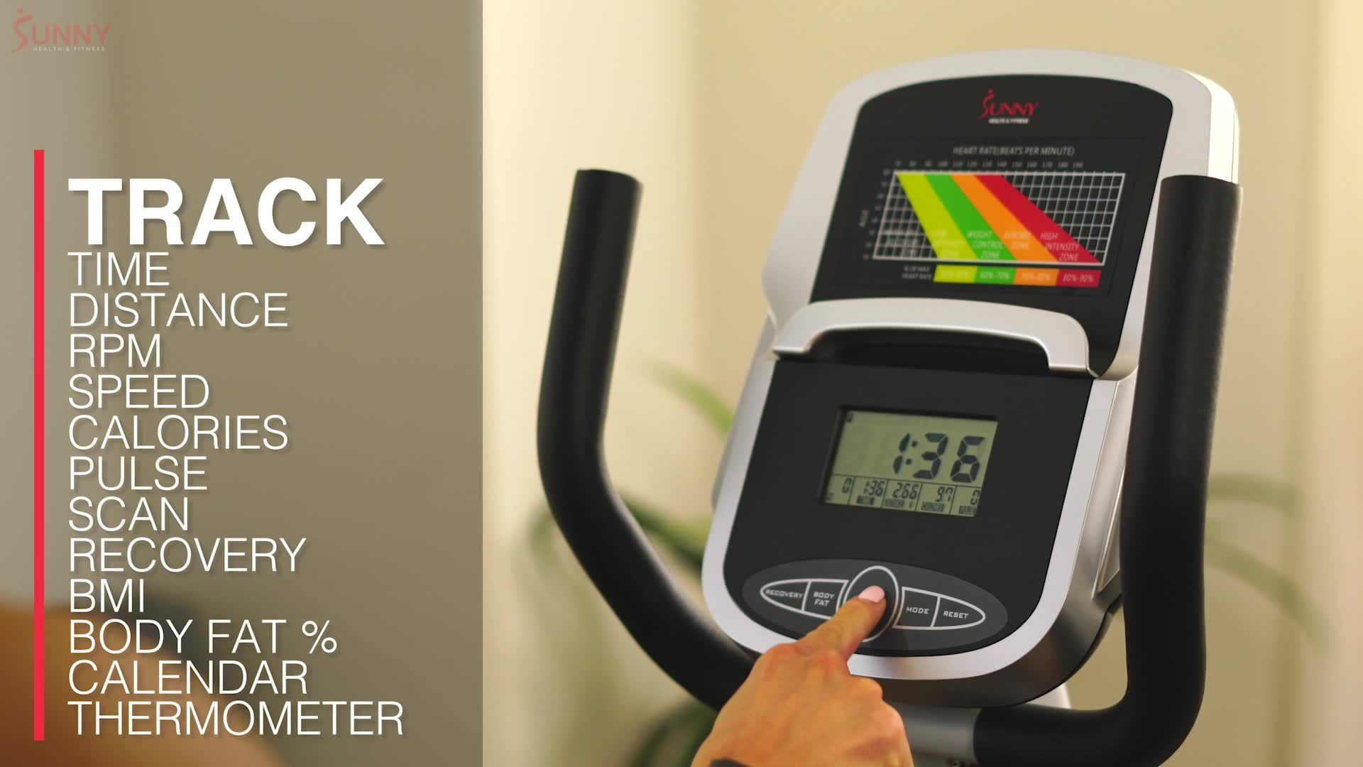 Sunny Health & Fitness Magnetic Recumbent Bike product