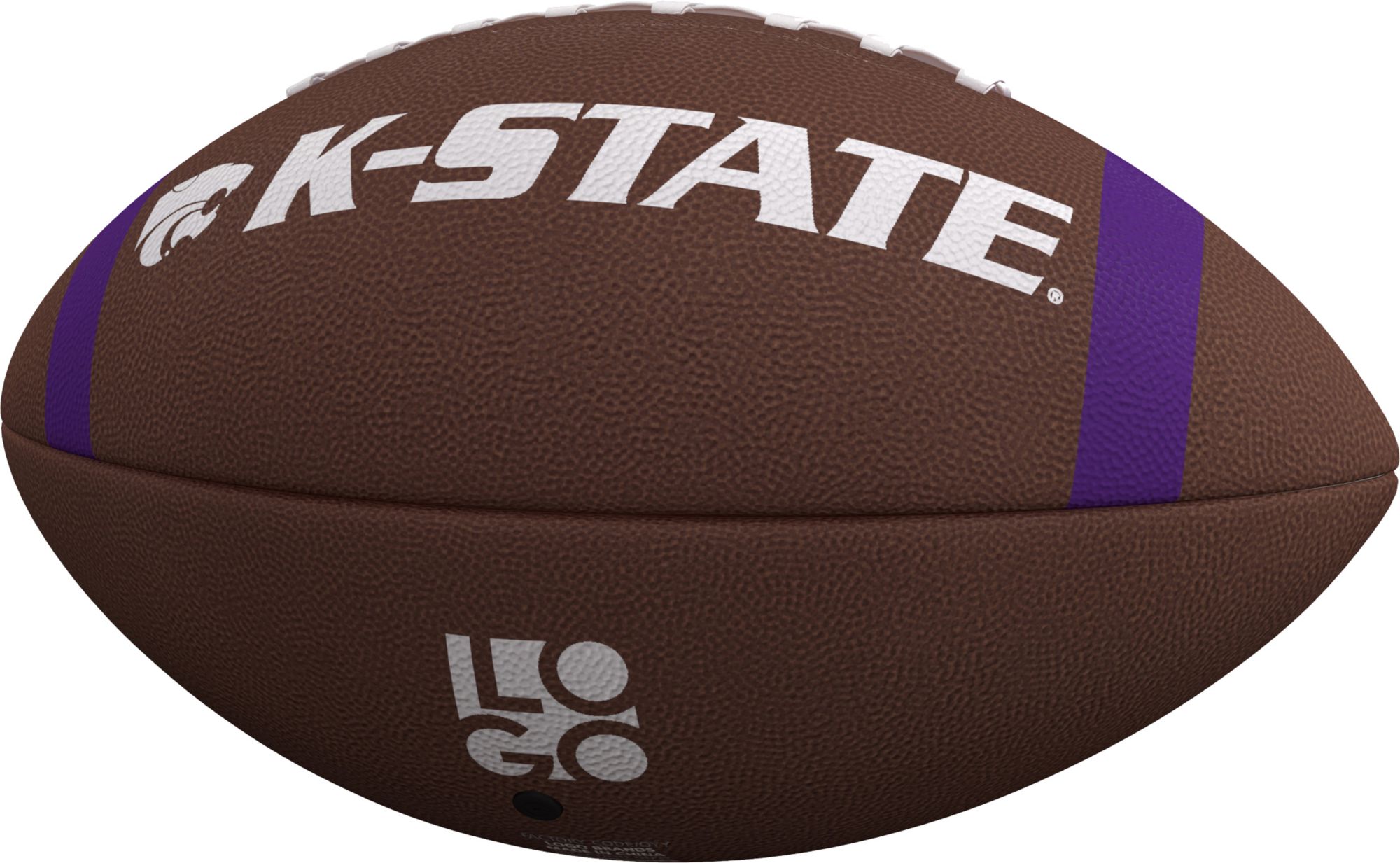 Logo Brands Kansas State Wildcats Team Stripe Composite Football