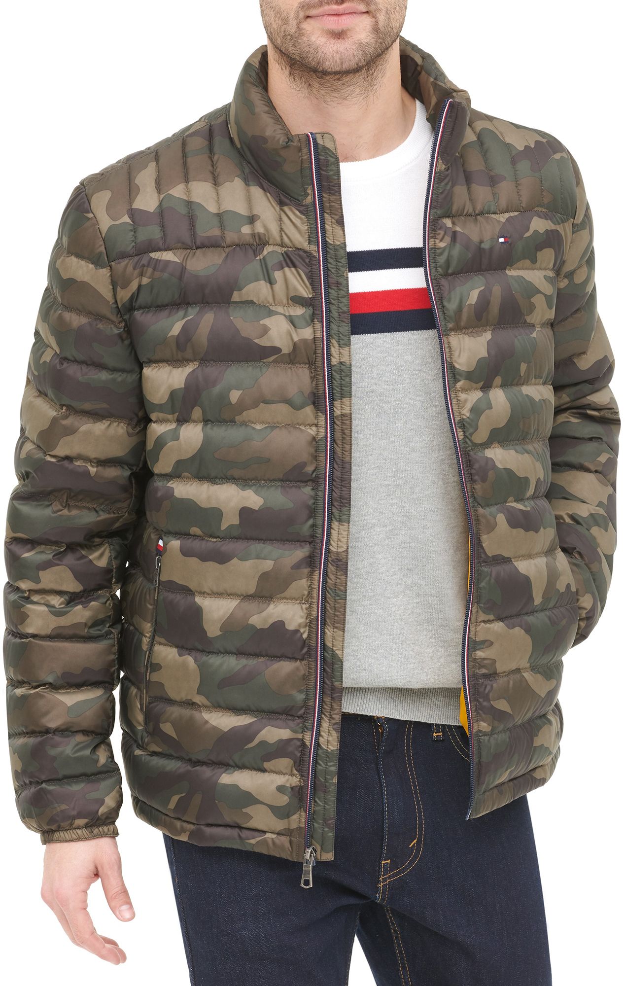 tommy hilfiger men's packable down jacket