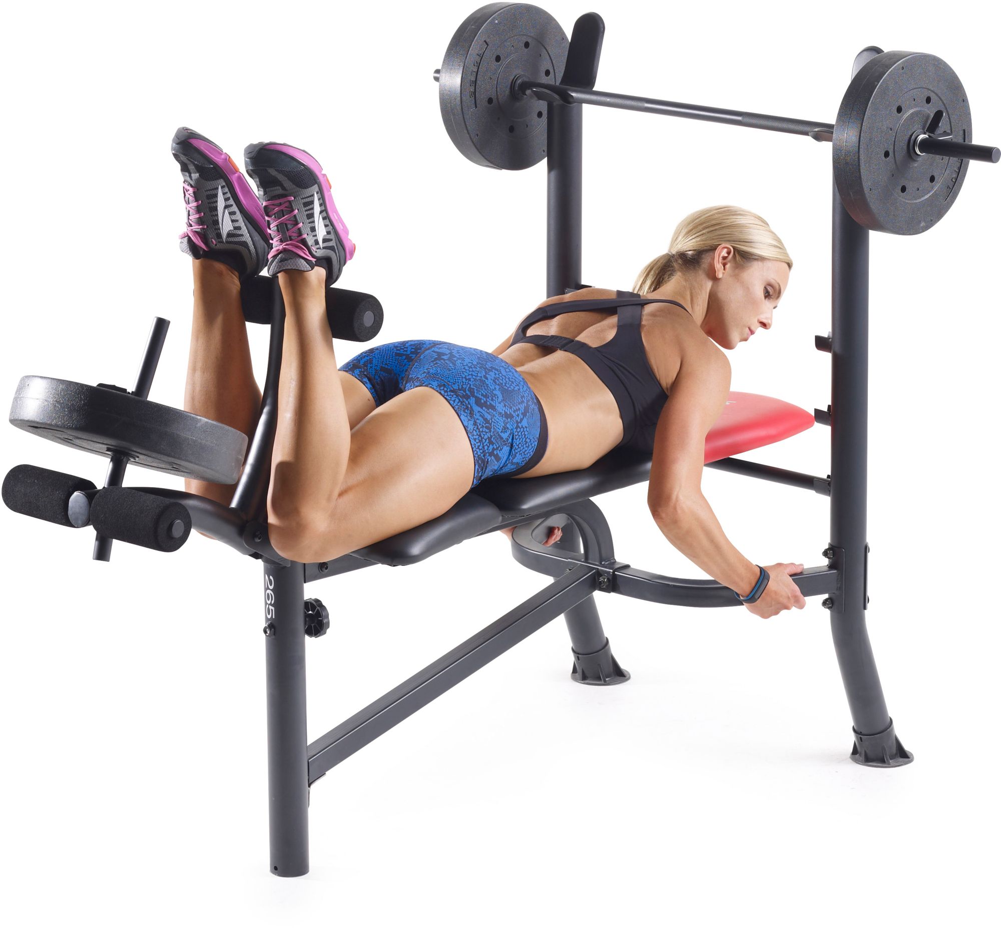 Weider Pro 265 Standard Weight Bench and Weight Combo Pack product image
