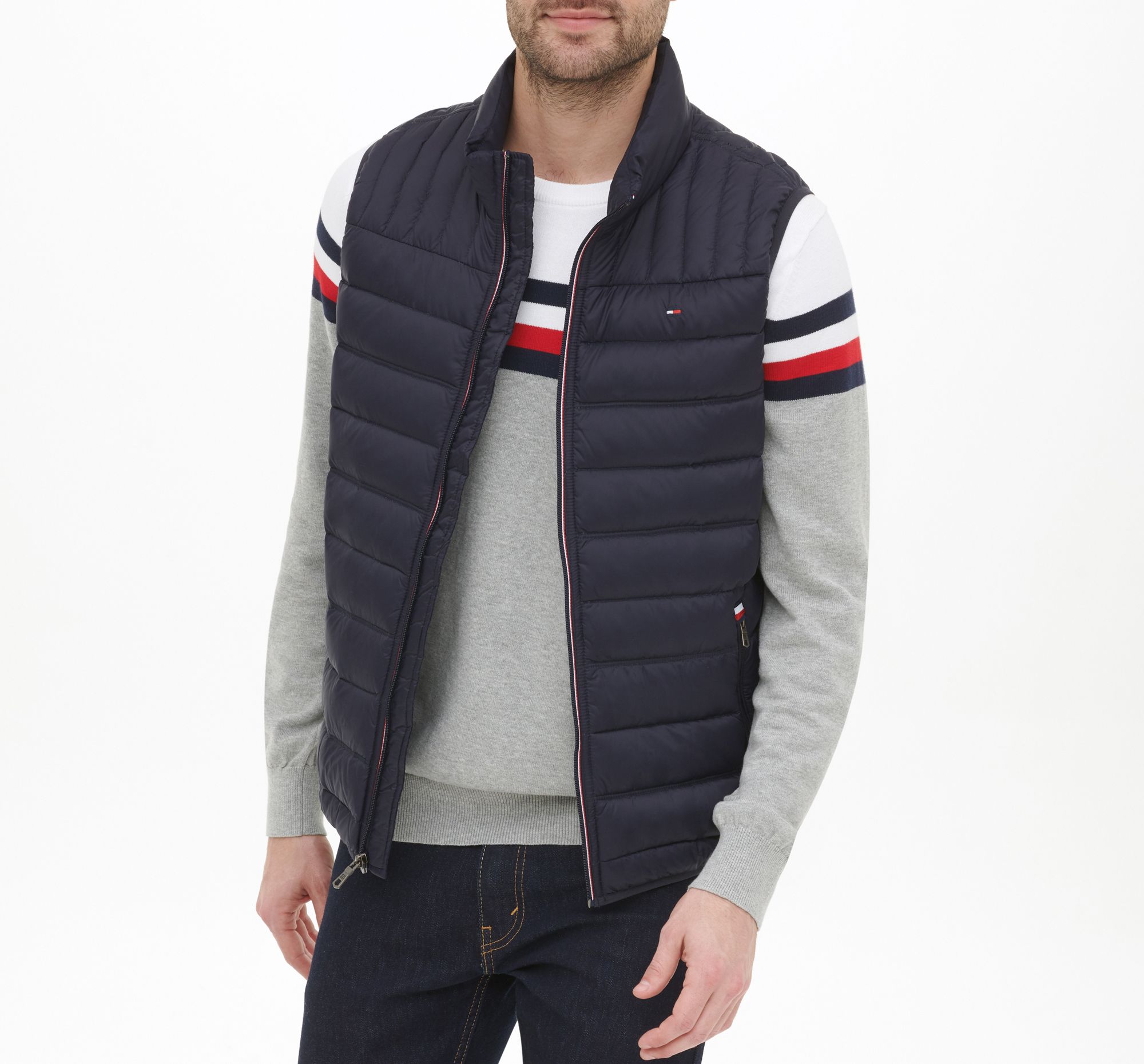 tommy hilfiger puffer vest mens