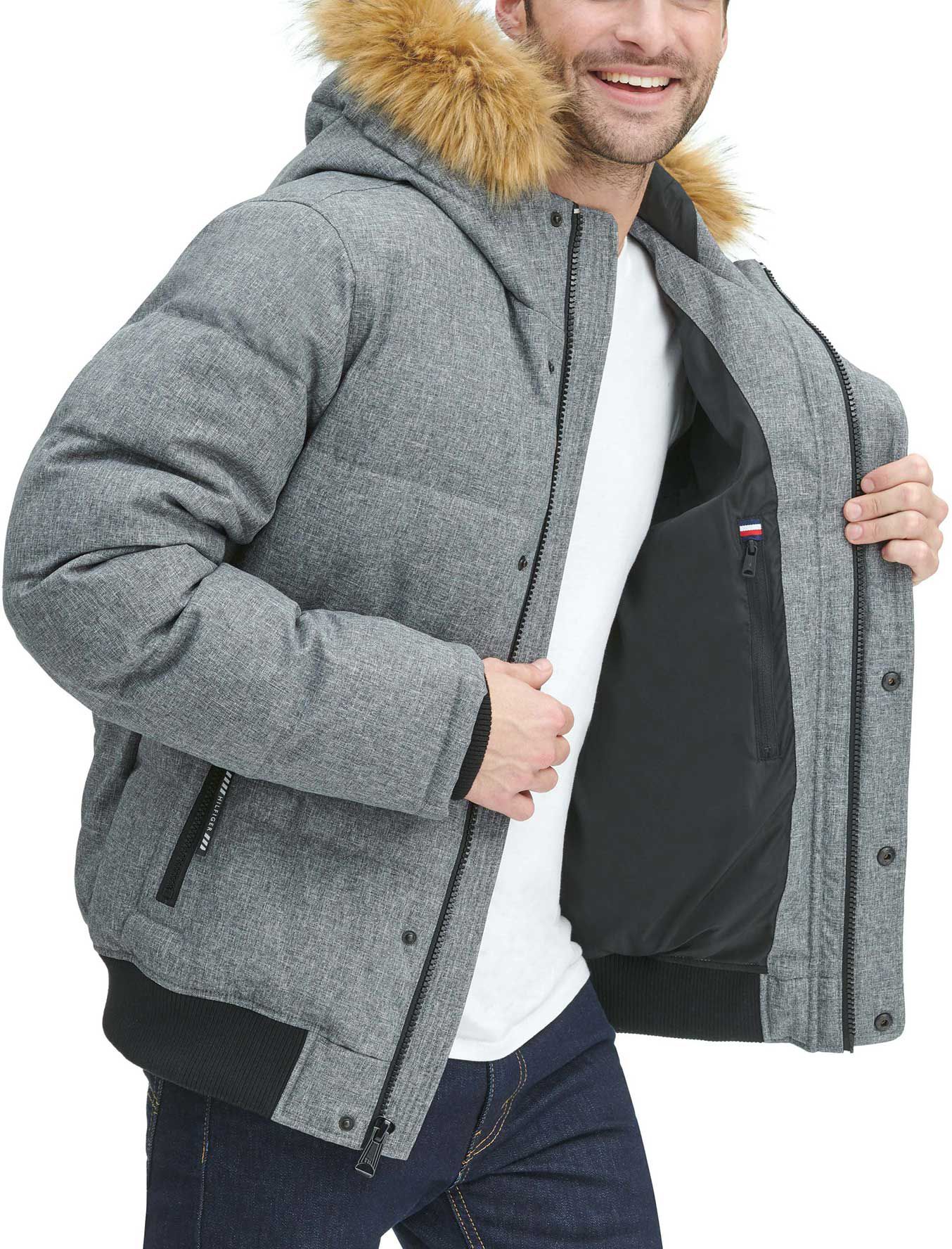 Dick's Sporting Goods Tommy Hilfiger Men's Quilted Snorkel Bomber Jacket Hamilton Place