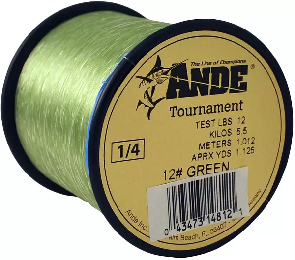 Ande Tournament Monofilament Line 1/4-lb. Spool - 20-lb. - Green