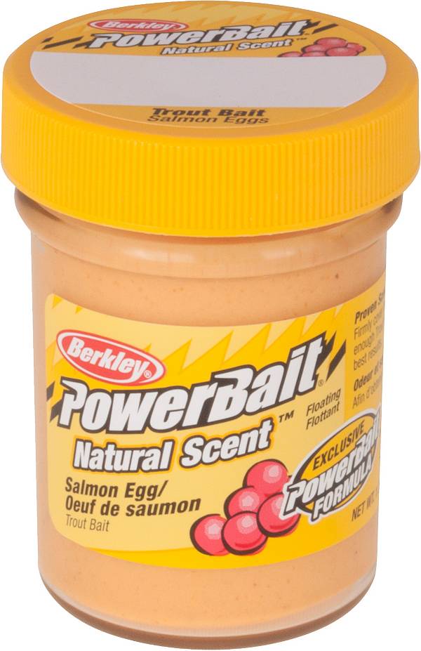 Berkley Natural Scent Trout Powerbait, Salmon Peach - 1.75 oz jar