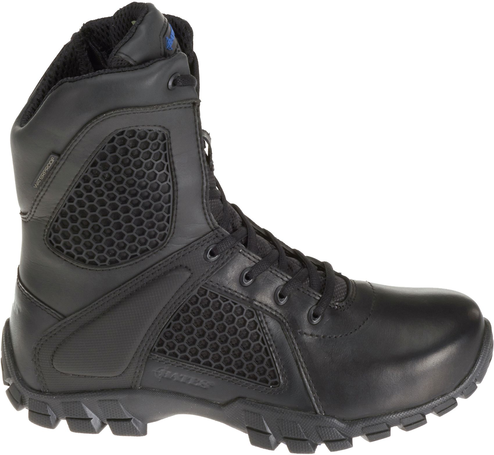 waterproof work boots with side zipper