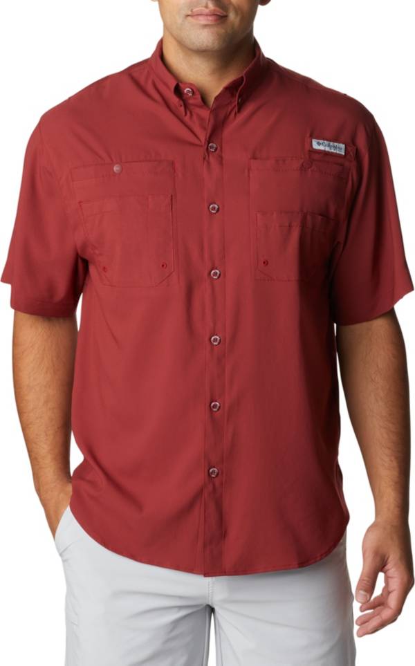 Chemise De Pêche Columbia PFG Tamiami II Manches Courtes Homme Taille S Orange