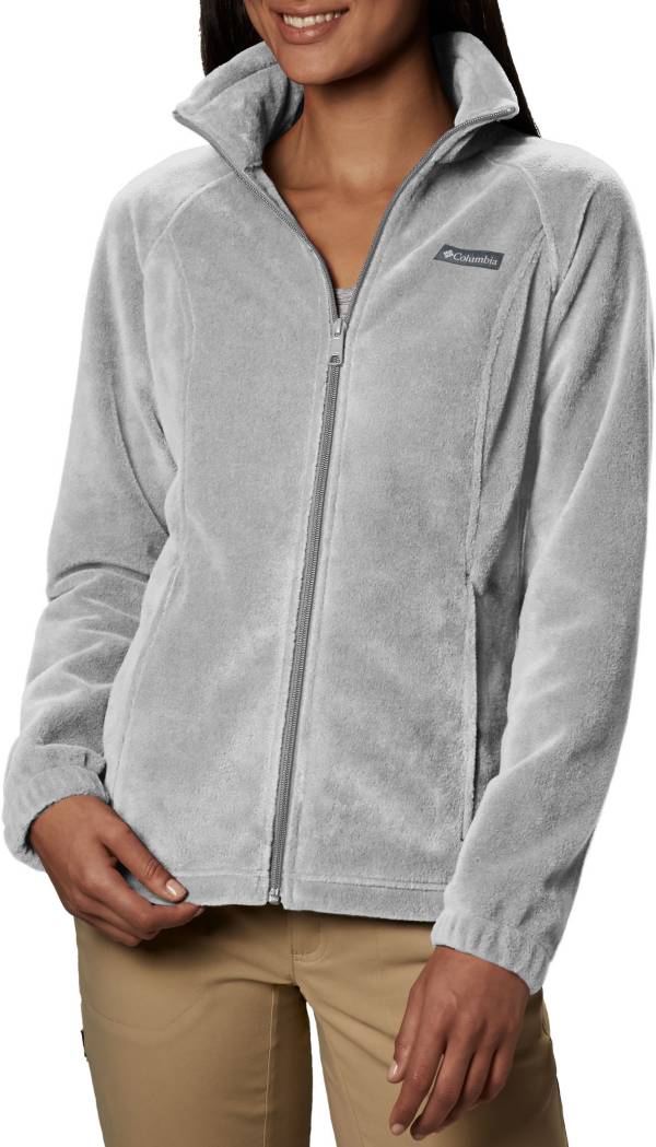 Womens grey best sale zip up fleece