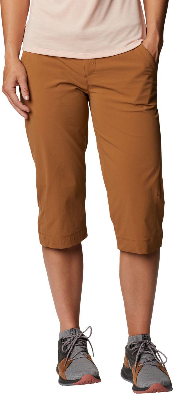 Columbia Titanium Omni Dry Womens Capri Pants Shorts Size 8 Hiking Green
