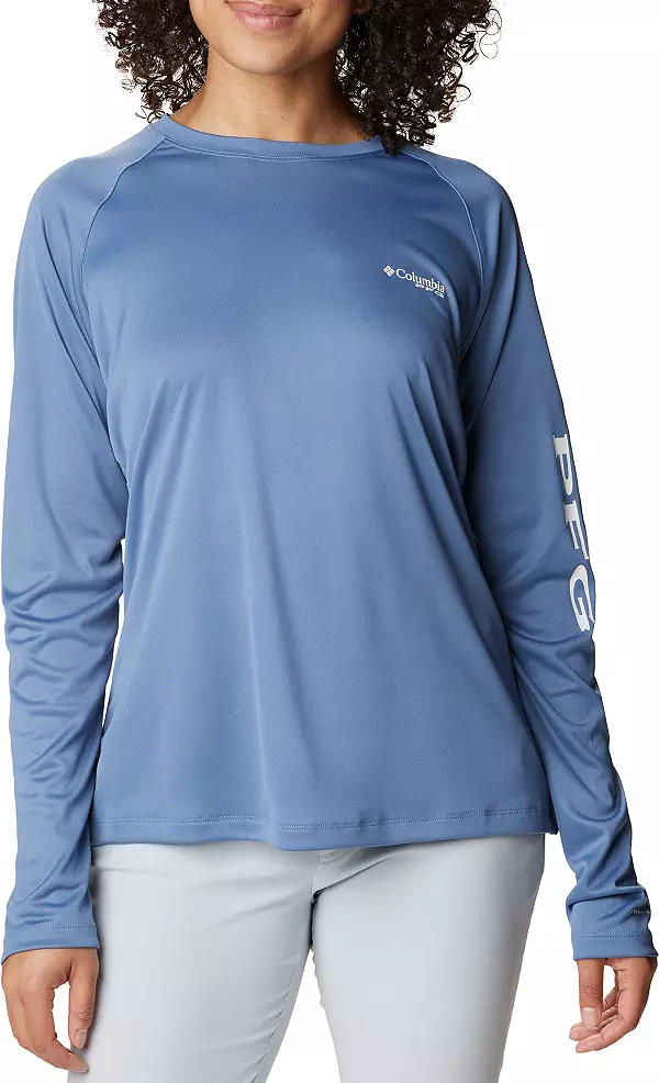 Columbia Women's Tidal II Long Sleeve Shirt, Large, Blue