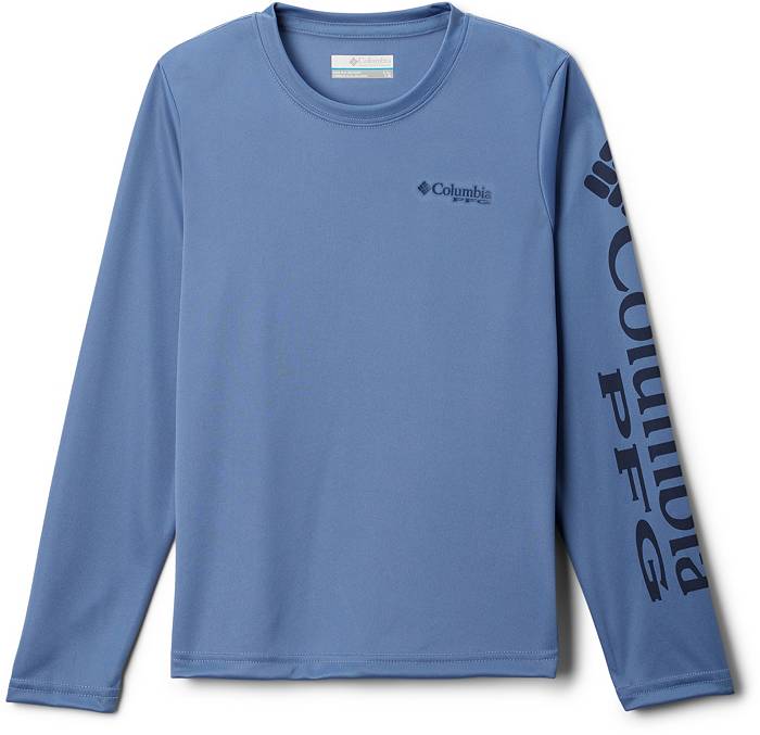 Columbia Boys' Terminal Tackle Long Sleeve T-Shirt - XS - BlueNavy