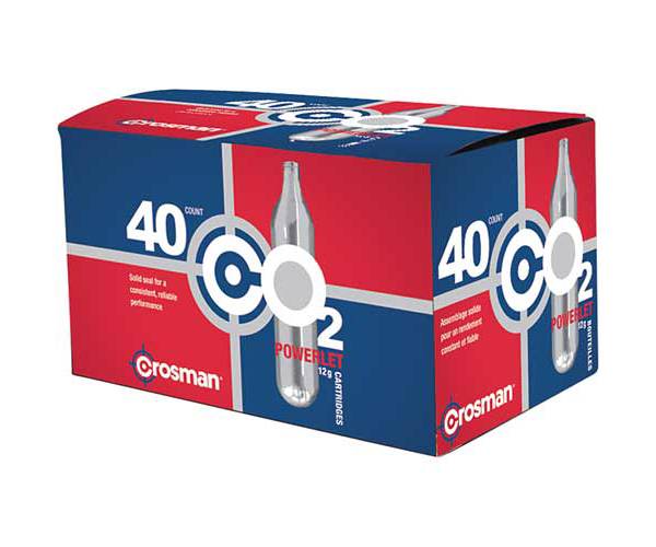 Crosman 12-Gram CO2 Powerlet Cartridges – 40 Count product image
