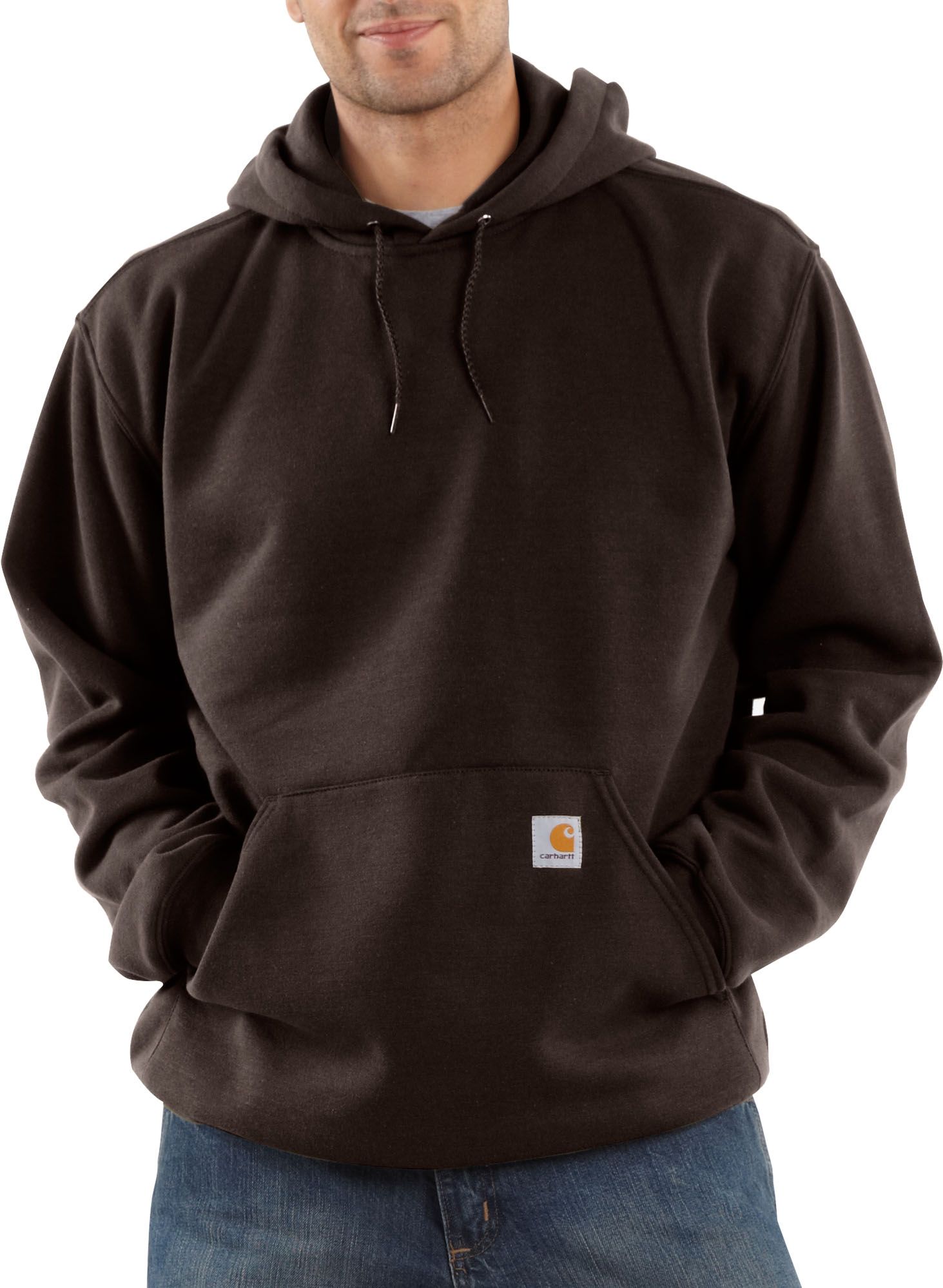 dark brown carhartt hoodie