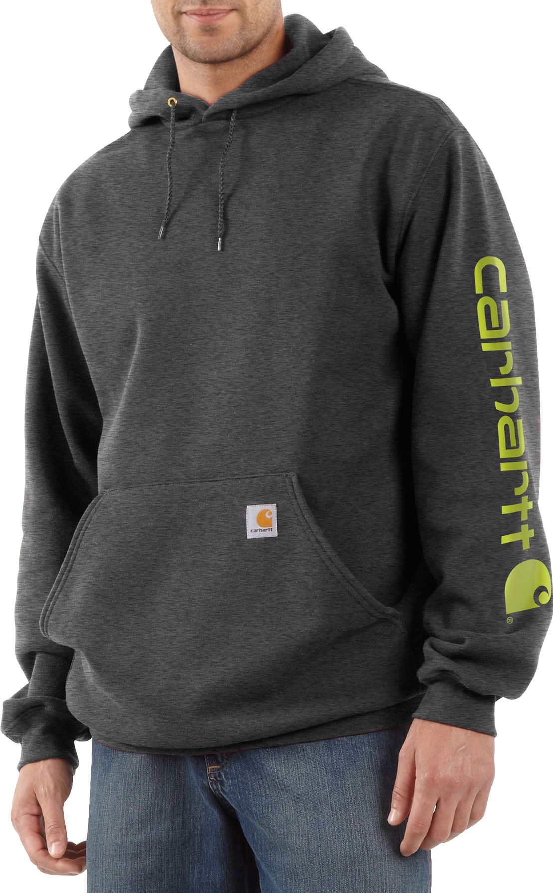 carhartt sleeve logo hoodie