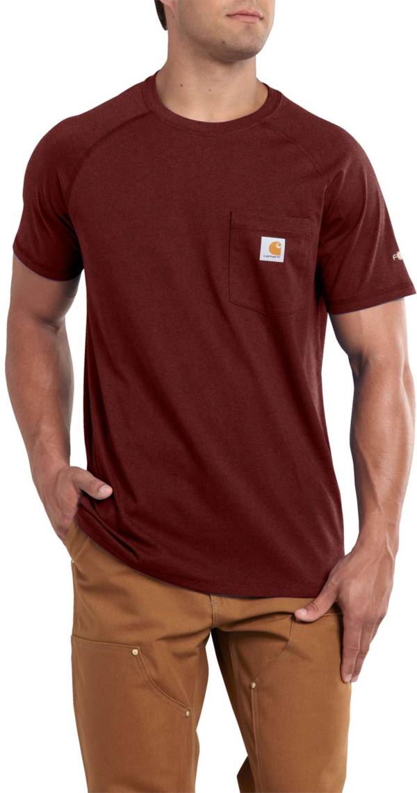 Visita lo Store di CarharttCarhartt Force Cotton Delmont Short Sleeve T-Shirt Lavoro Uomo Regular And Big & Tall Sizes 