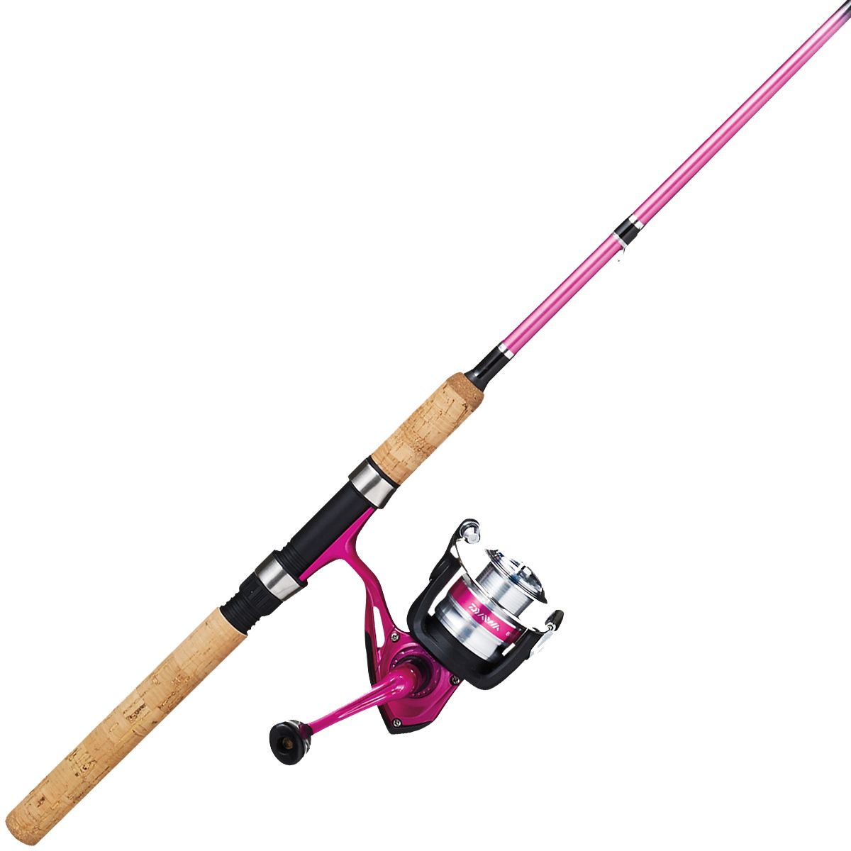 pink fishing pole with light up reel
