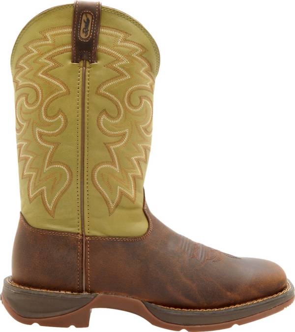 Durango Men's Coffee & Cactus Pull-On Work Boots