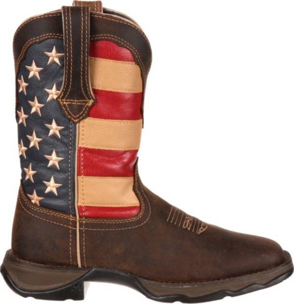 Dallas Cowboys Womens Flyover Pull Up Cowboy Boots - Brown