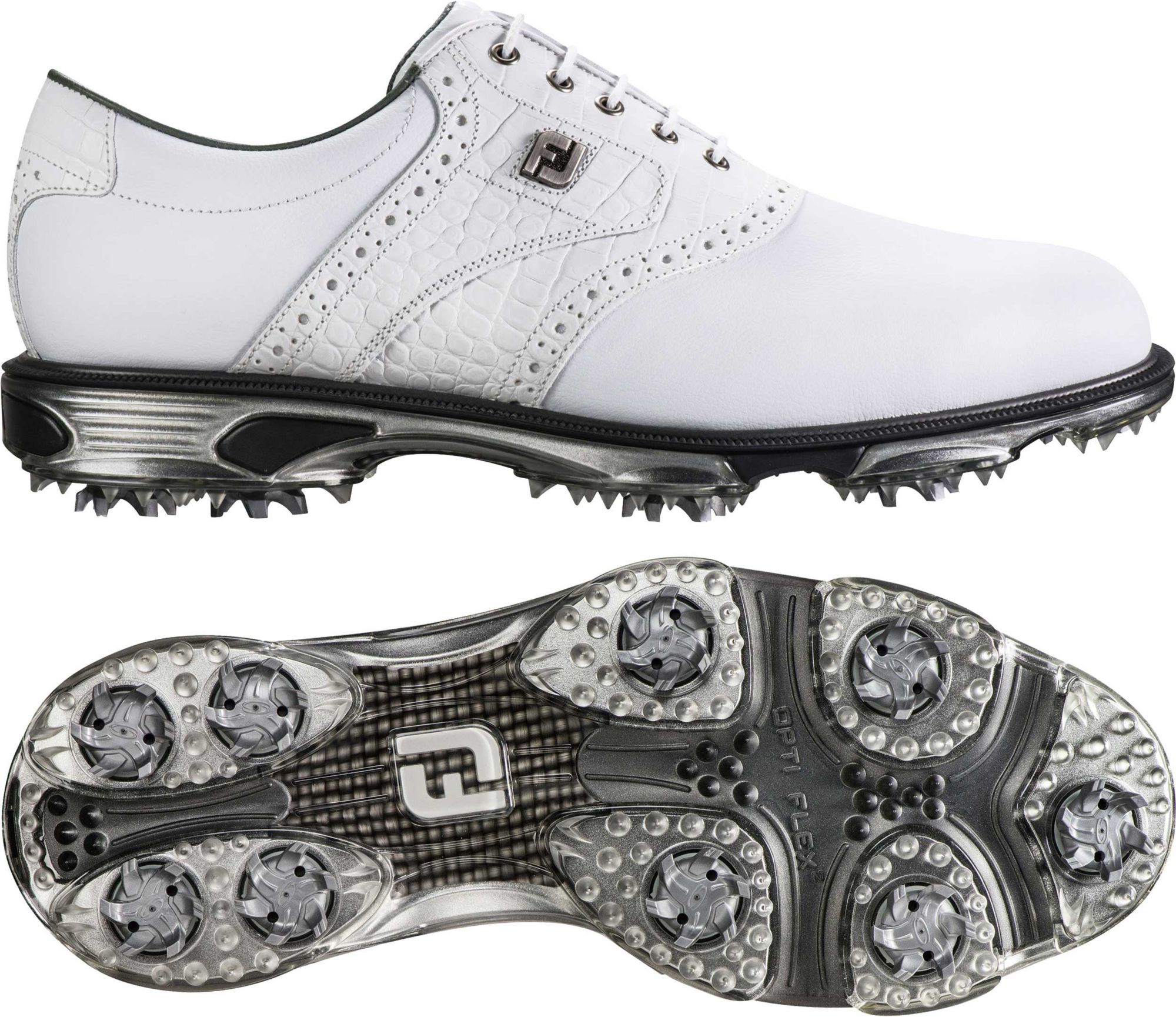 golf shoes saddle