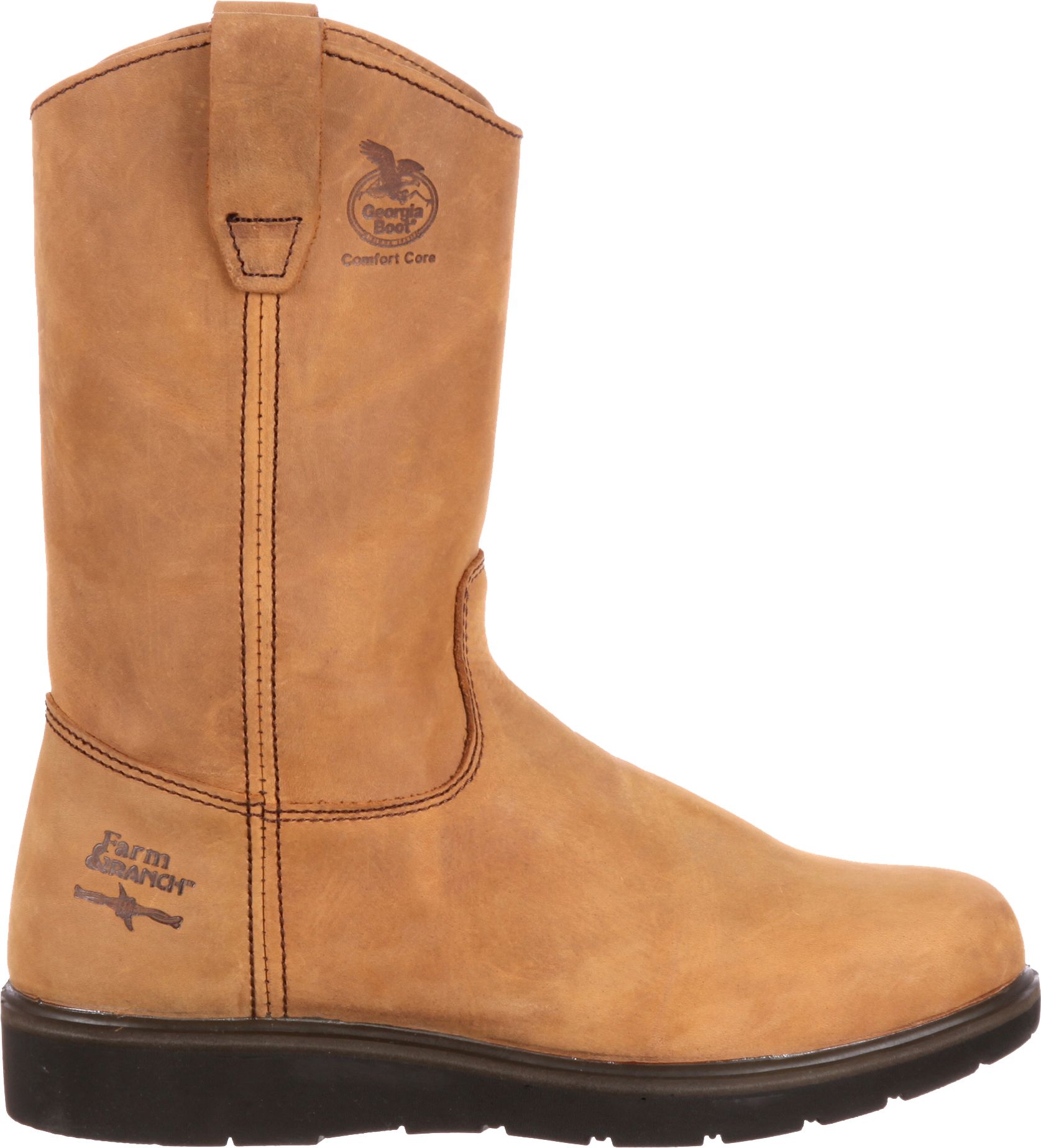 Georgia Boots Men's Farm & Ranch Wellington Comfort Core Work Boots product image