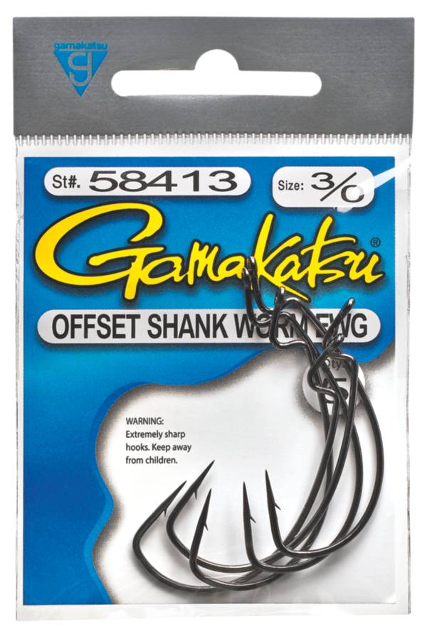 Gamakatsu Offset Shank Worm EWG Fish Hooks product image