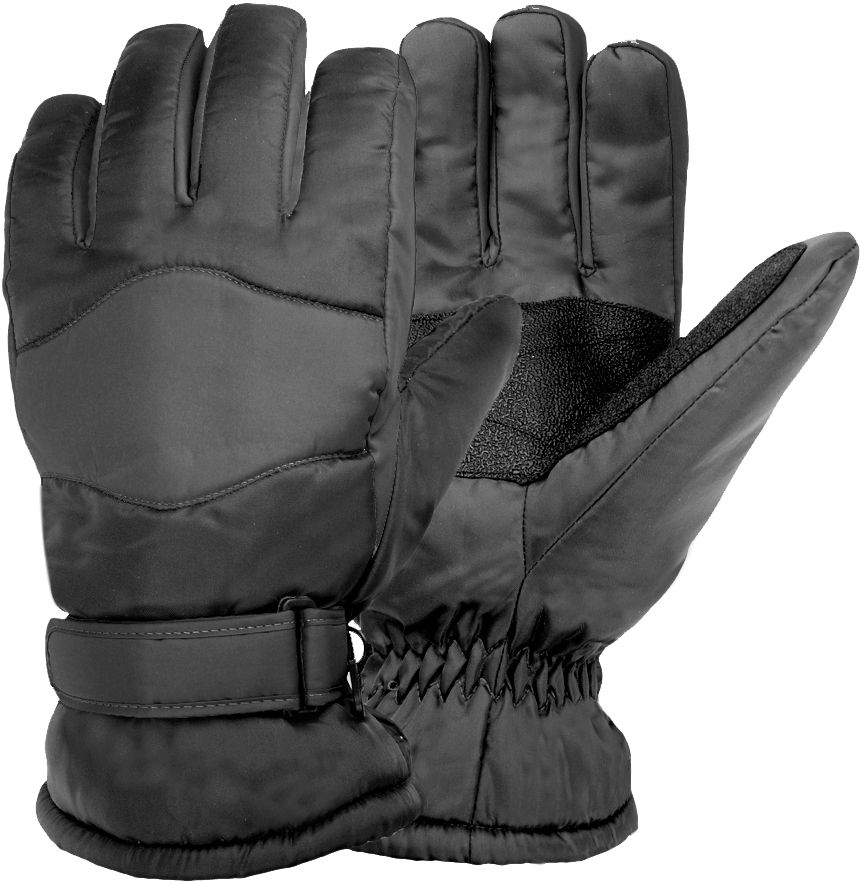 womens black ski gloves