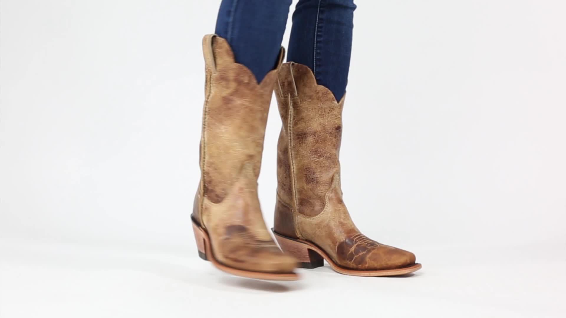 justin bent rail cowboy boots square toe