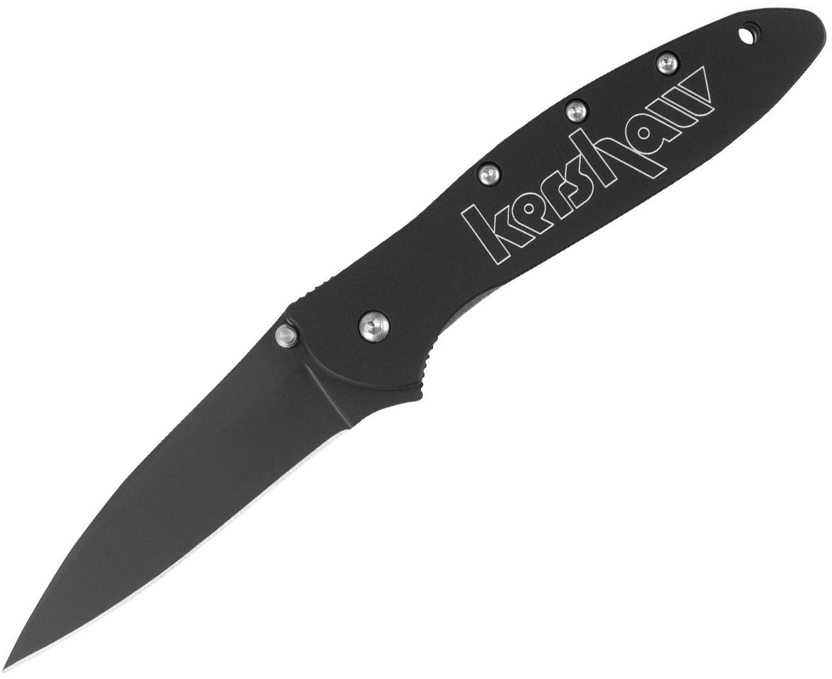 Kershaw Leek Drop Point Folding Knife - Black