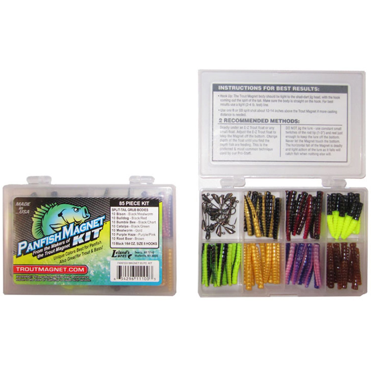 Dick's Sporting Goods Leland's Trout Magnet 85-Piece Panfish Lure Kit