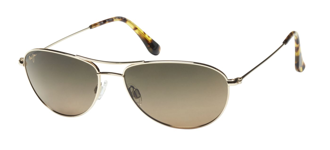 Maui Jim Baby Beach Titanium/Polarized Aviator newest Sunglasses