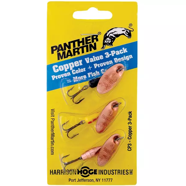 Panther Martin single hook inline spinner. Anyone in the group had