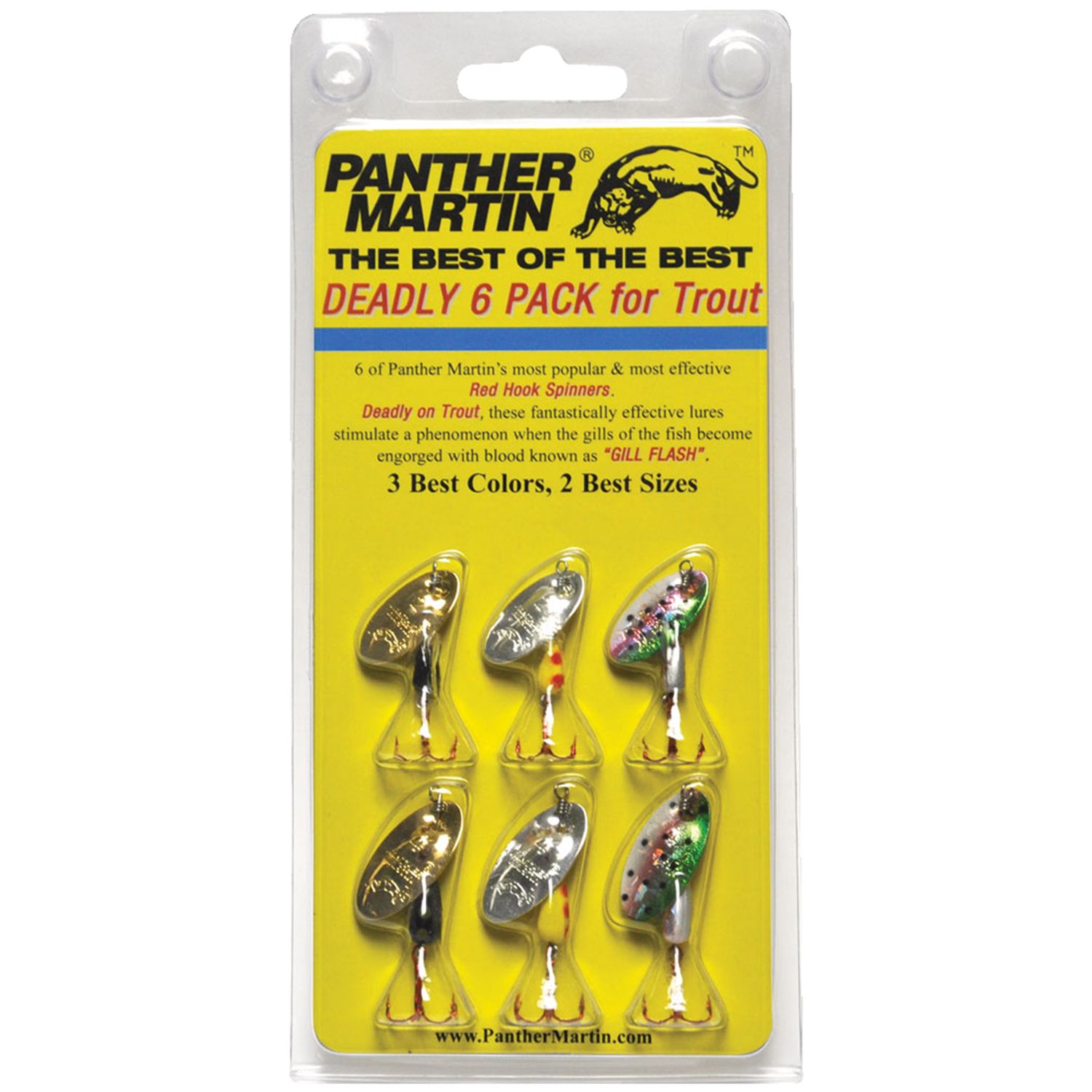 Panther Martin Best of the Best Trout Spinners - 6 Pack