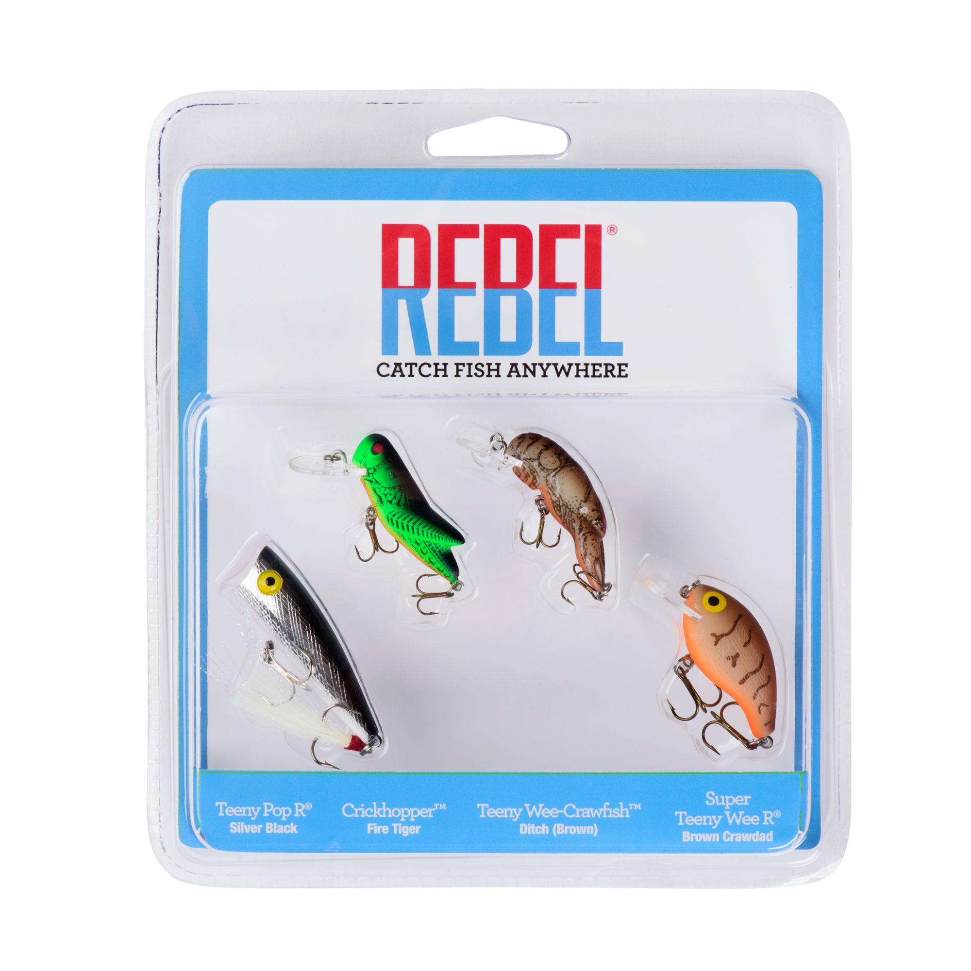 Dick's Sporting Goods Rebel Classic 4-Pack Critters Lure Kit